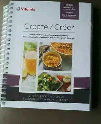 NEW VITAMIX Create/Créer 150 Recipe Book And Turboblend Owners Manual New Sealed • $12.44