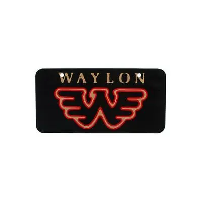 Waylon Jennings Classic Country Flying W Durable Plastic License Plate • $35