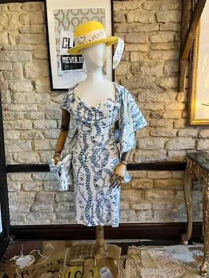 £175 • Buy New Vivienne Westwood Anglomania Drape Dress With Matching Sash Scarf Size M