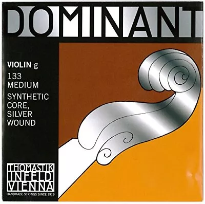 Dr Thomastik 133 Dominant Nylon Core Violin G-String Silver Wound Medium Gauge • $19.96