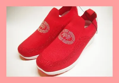 Marc Ecko Ladies Jogger Shoes - Red With Bedazzles 4 Sizes NEW • $22.49