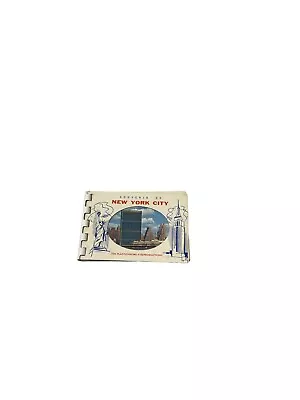 New York City Souvenir Pocket Sized Booklet 10 Plastichrome Postcards Vintage • $9.99