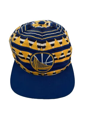Golden State Warriors NBA Mitchell & Ness Snapback Hat Embroidered Acrylic Knit • $20