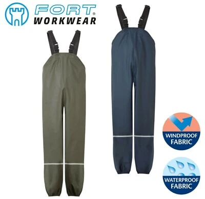 £18.95 • Buy Childs BIB AND BRACE - BOYS GIRLS Waterproof Dungarees Trousers - Tear Resistant