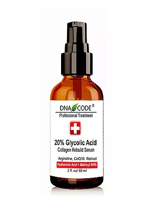 20% Glycolic Complex Collagen Rebuild Serum W/ CoQ10 Retinol Argireline M3000 • $39.95