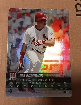 Jim Edmonds MLB Showdown 2004 Trading Deadline Foil • $8