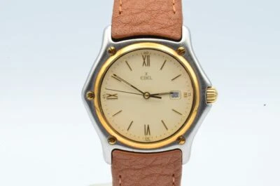 $1275.46 • Buy Ebel 1911 Men's Watch Steel/Gold 1 15/32in 4 Top Condition Orig. Leather Band