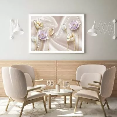  Colorful 3D Abstract Floral Art Print Premium Poster High Quality Choose Sizes • $23.90