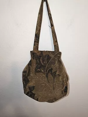 Vintage Handmade Tapestry Brocade Carpet   Shoulder Hobo Bag Purse • $18