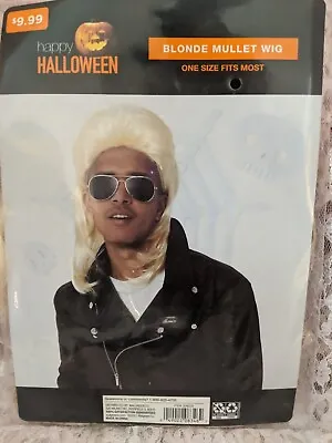$10.99 • Buy Long Mullet Wig Redneck Trailer Trash Hillbilly Joe Dirt Halloween Costume Blond