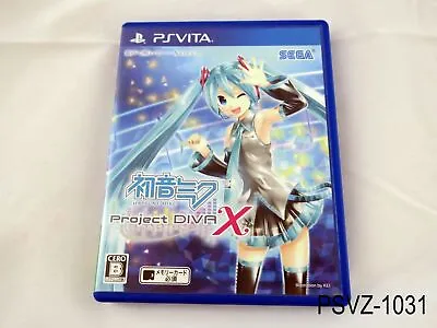 Project Diva X Japanese Import PS Vita Hatsune Miku PSVita SEGA Japan US Seller • $21.99