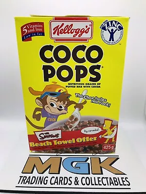 Kellogg’s The Simpsons Promotional￼ 1999 Coco Pops Cereal BOX Vintage Item￼￼ • $59.99