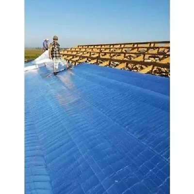 1000sqft (4x250) Textured No Slip Blue Aluminum Foil Solid Roofing Insulation • $158.88