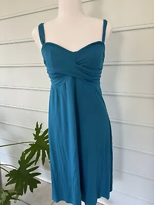 Soma Front Knot Strapless Dress Blue Size S • $14