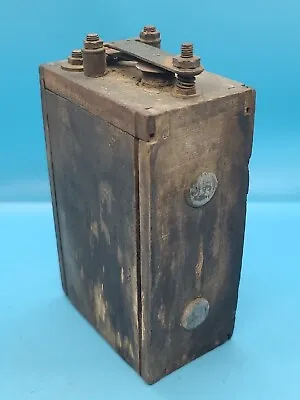 $14.99 • Buy Antique Kingston Ignition Coil Buzz Box As Is Untested Finger Jointed Wood Usa