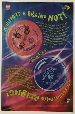 Yomega X-Brain Firestorm Hyper Yo-Yo Print Ad Poster Art PROMO Original Advert • £2.89