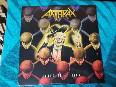 ANTHRAX – AMONG THE LIVING -PICTURE DISC - VINYL LP Exclusive Sealed Mint LAST 1 • $47.95