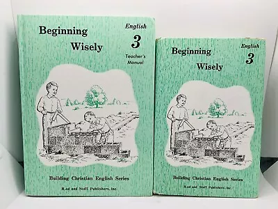 $26.15 • Buy Rod And Staff Beginning Wisely English Grade 3 Teacher Ed & Student Textbook