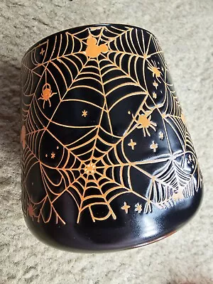 Disney Mickey Mouse Embossed Etched Spooky Spiderweb Halloween Mug • $17