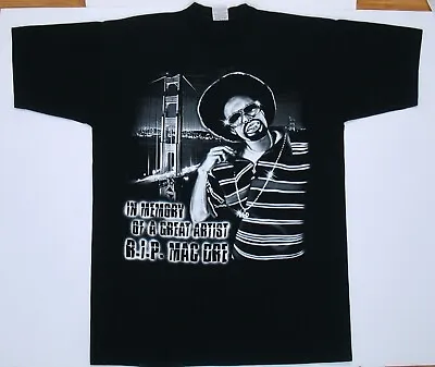 Mac Dre Memorial T Shirt Rap Tee XXL Tall 2x Black Vintage Memory Hyphy Bay Area • $54.99