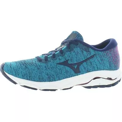 Mizuno Womens Wave Inspire 16 Waveknit Blue Running Shoes 6 Medium (BM) 1775 • $30.99