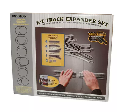 Bachmann 44594 EZ Track Nickel Silver Layout Expander Set (12) HO Scale • $153.85