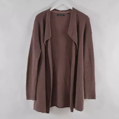 Marc O Polo Women's Open Front Cardigan XL Long Tunic Top Wool Blend Taupe • £41.53