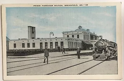 MO Postcard Springfield Missouri Frisco Passenger RR Railroad Depot Station  • $12.99