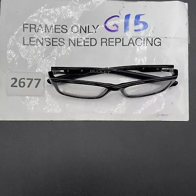 OAKLEY BUCKET OX1060-0253 Black/Grey Polish Eyeglasses Frame 53-17-140 G15 • $44.99