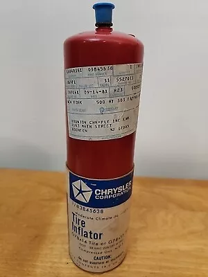 Vintage New Old Stock Chrysler Tire Inflator Bottle Mopar W/ Parts Depot Tag • $135