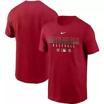 Washington Nationals A.C. Team Performance Dri FIT Maroon TShirt S-5XL • $20.99