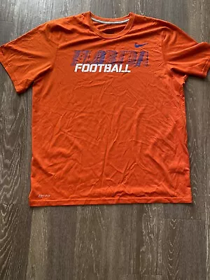 Nike University Of Florida Gators Football Dri-Fit Shirt Large Orange 2 Sided • $18.99