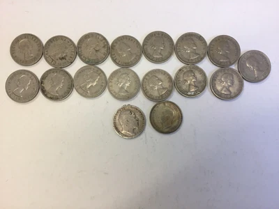 £12 • Buy Job Lot Of 17 Sixpences 1956 - 1962 