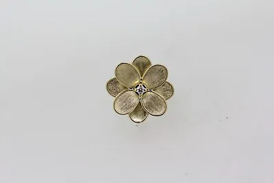 Marco Bicego Petali 18k Gold Flower Ring With Diamond - Size 8 • $1400