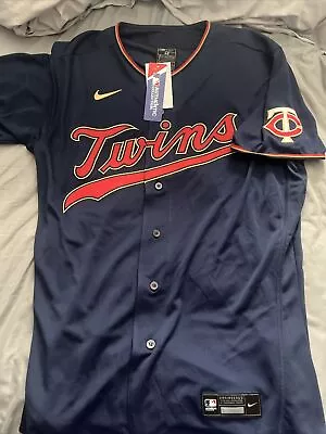 Authentic Minnesota Twins Alternate Nike Home Blue Jersey New With Tags Size 48 • $99.99