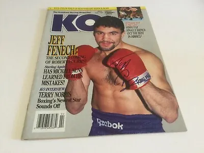 $50 • Buy Jeff Fenech (Boxing Champion) Hand Signed Boxing Magazine CLEARANCE