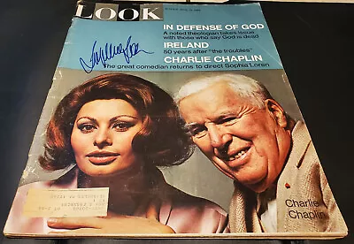 SOPHIA LOREN - LOOK Magazine (April 19 1966) - SIGNED • $24.95