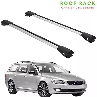 Fits Volvo V70 2007-2016 Roof Racks Rails Carrier CrossBars Silver Color • $129.99