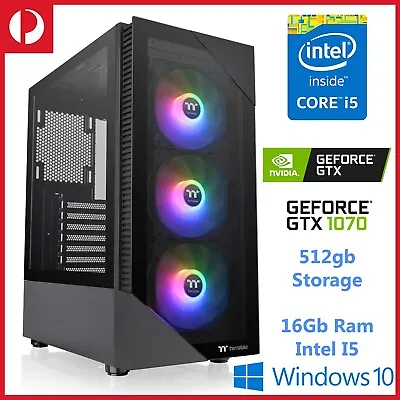 Super I5 Intel | 16GB RAM | 512gb | GTX 1070 | Gaming PC Office Desktop Computer • $898.99