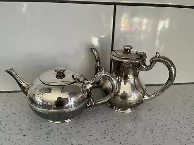 Walker And Hall Silver Plated Teapot  And Coffee Pot • £5