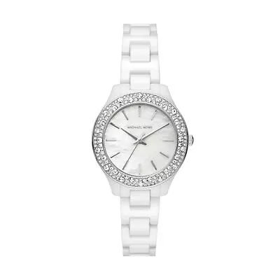 Womens Wristwatch MICHAEL KORS LILIANE MK4649 Ceramic White • $241.49