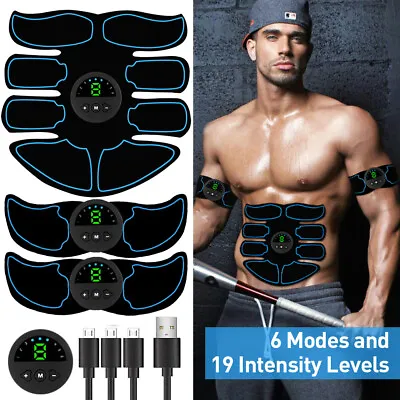 ABS Stimulator Abdominal Trainer Fitness Belt EMS Muscle Training Toning Belt US • $13.99