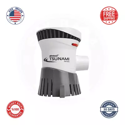 ATTWOOD MARINE Tsunami 12V 1200 GPH Marine RV Bilge Pump  4612-7 • $31.88