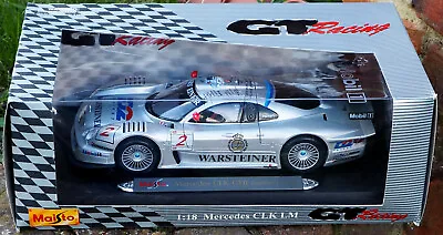 Maisto 1:18 Scale Diecast Model 38868 1998 Mercedes Benz CLK-GTR Goodbye Ludwig • £19