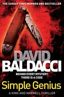 Simple Genius By David Baldacci. 9781447248453 • £3.50