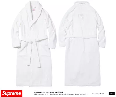 Supreme X Frette Terry Bathrobe Mens S/S 15 BOX LOGO Robe • $850