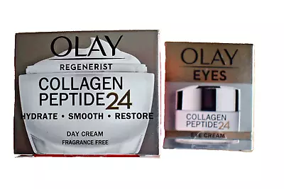 Olay Regenerist Collagen Peptide 24 Day Cream 50ml & Eye Cream 15ml • £17.95