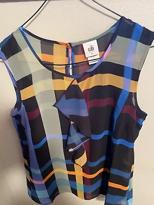 Cabi Sheer Sleeveless Top Size Small Style #3865 • $14.99