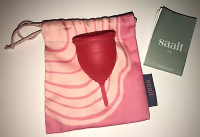 Saalt Menstrual Cup Size Small Himalayan Pink Wear Up 12 Hours Reusable NEW • $8.99