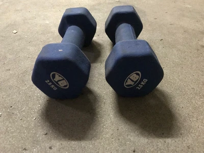 $5 • Buy Neoprene Dumbbell 2.5KG  Gym Solid Dumbell Strength Hand Weights In Pair